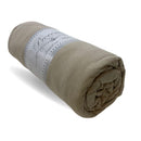 Lençol com Elástico Malha Bege - Queen