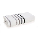 Toalha de Rosto Karsten Lumina Branco e Cinza