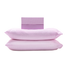 Jogo de Cama Toque Aveludado Basicasa Listra Rosa - Queen