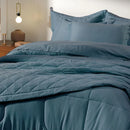 Jogo de Cama 300 Fios Karsten Bossa Índigo - Queen