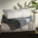 Jogo de Toalha Karsten Empire Grafite - 2 peças (Banhão + Rosto)