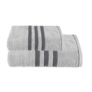 Jogo de Toalha Asti Cinza - 2 Peças (Banhão + Rosto)