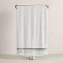 Jogo de Toalha Karsten Lumina Branco e Cinza - 2 peças (Banhão + Rosto)