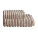 Jogo de Toalha Wave Bege - 2 Peças (Banhão + Rosto)