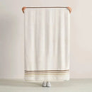 Jogo de Toalha Karsten Lumina Ivory e Marrom - 2 peças (Banhão + Rosto)